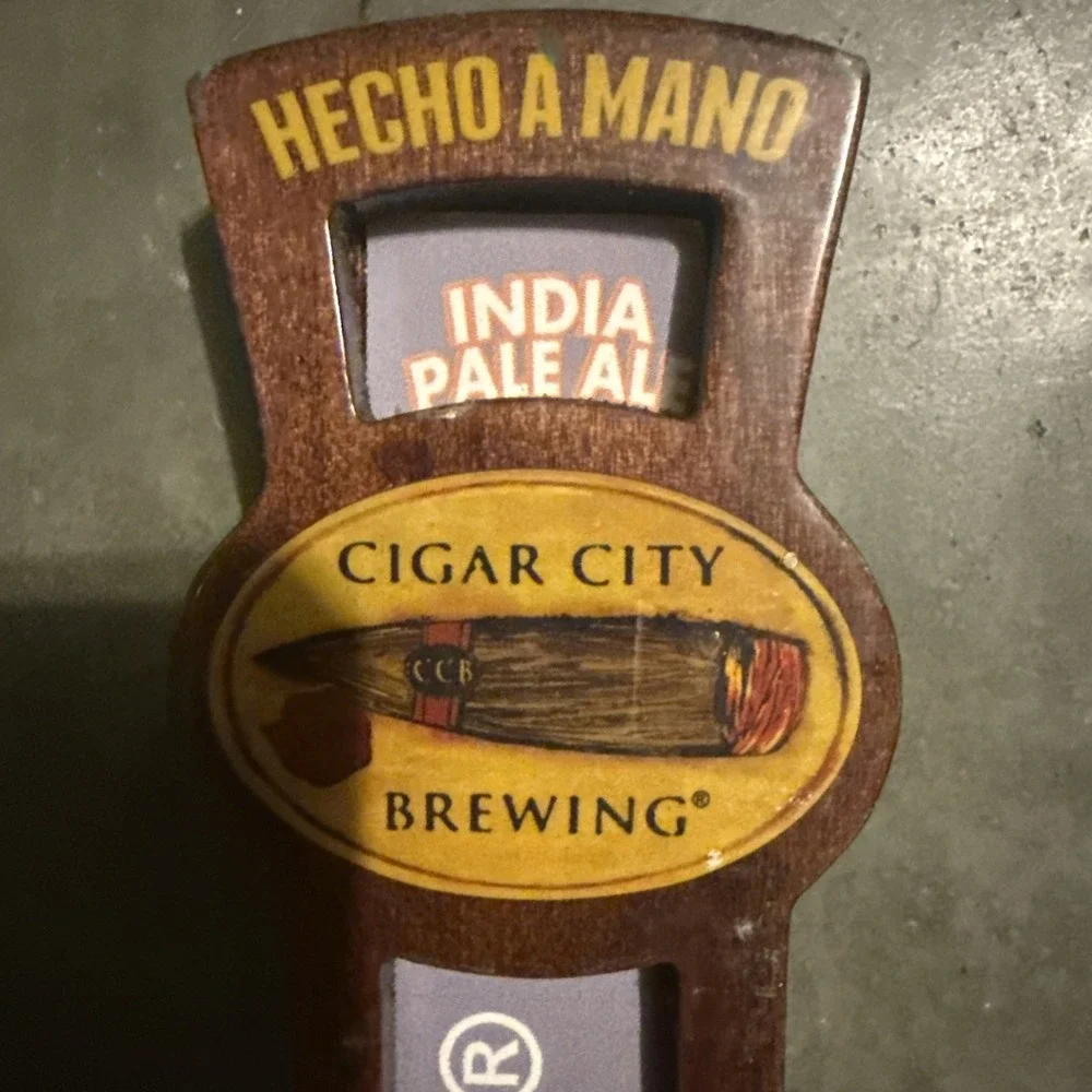 Cigar City Brewing White Oak Jai Alai IPA Beer Tap Handle Knob - Tampa FL